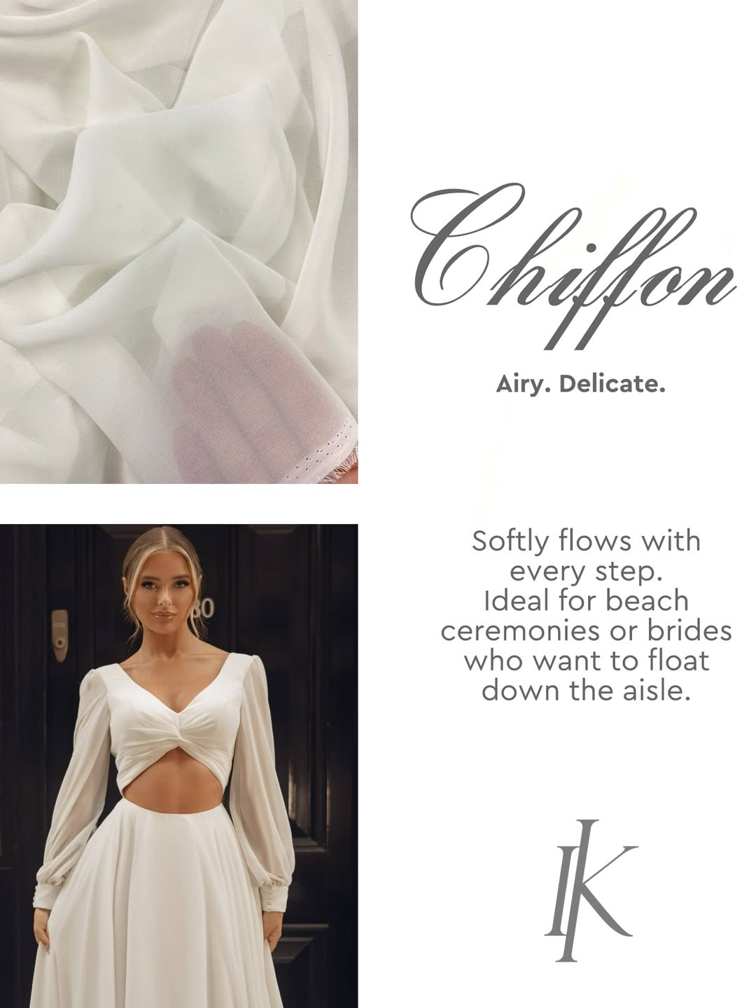 Stoffdetail Brautkleid